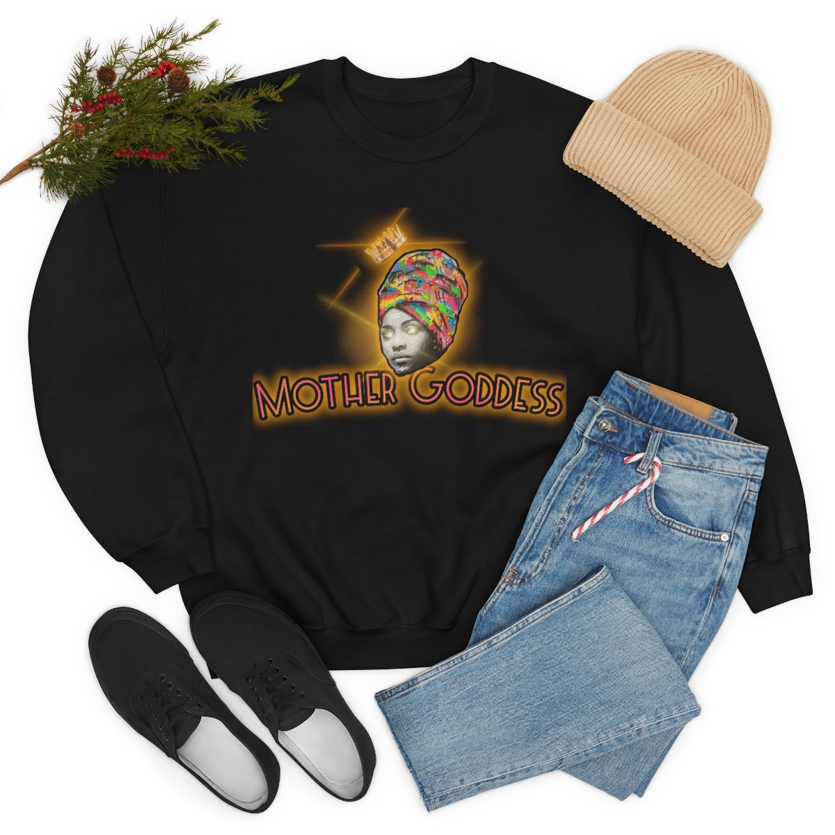 Mother Goddess Crewneck Sweatshirt