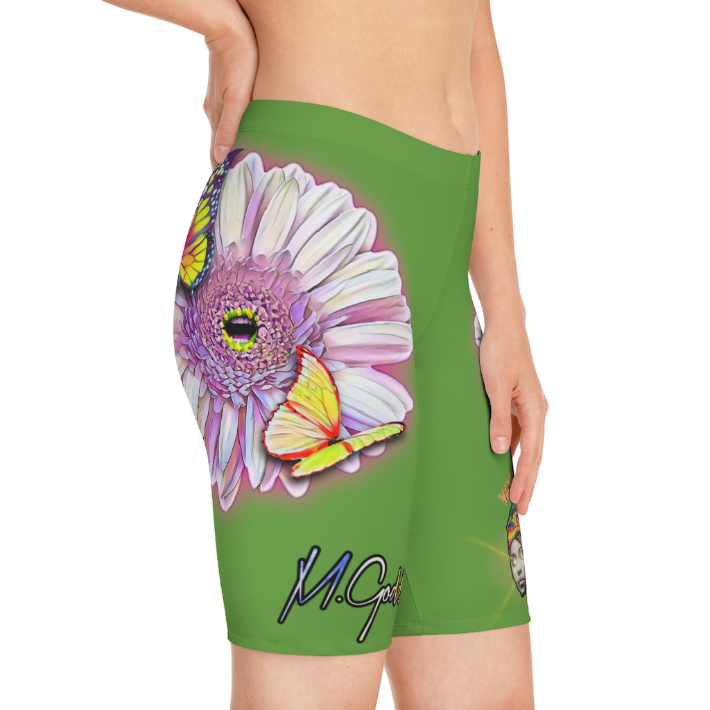 Mother Goddess “Flower Talk” Yoga Shorts