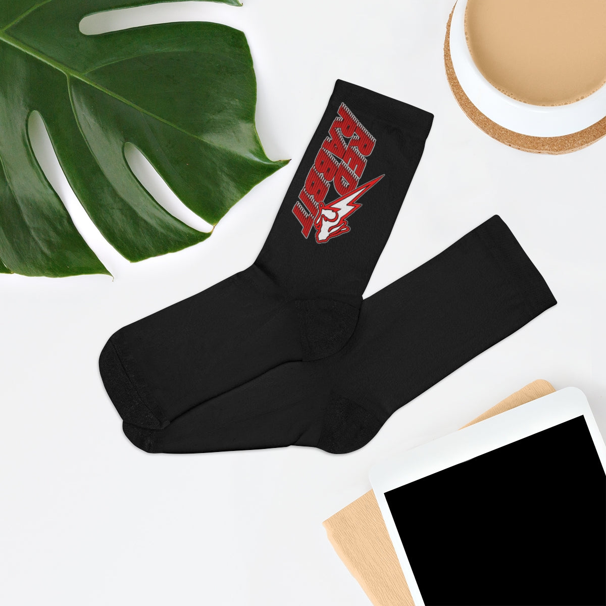 Red Rabbit Track Socks