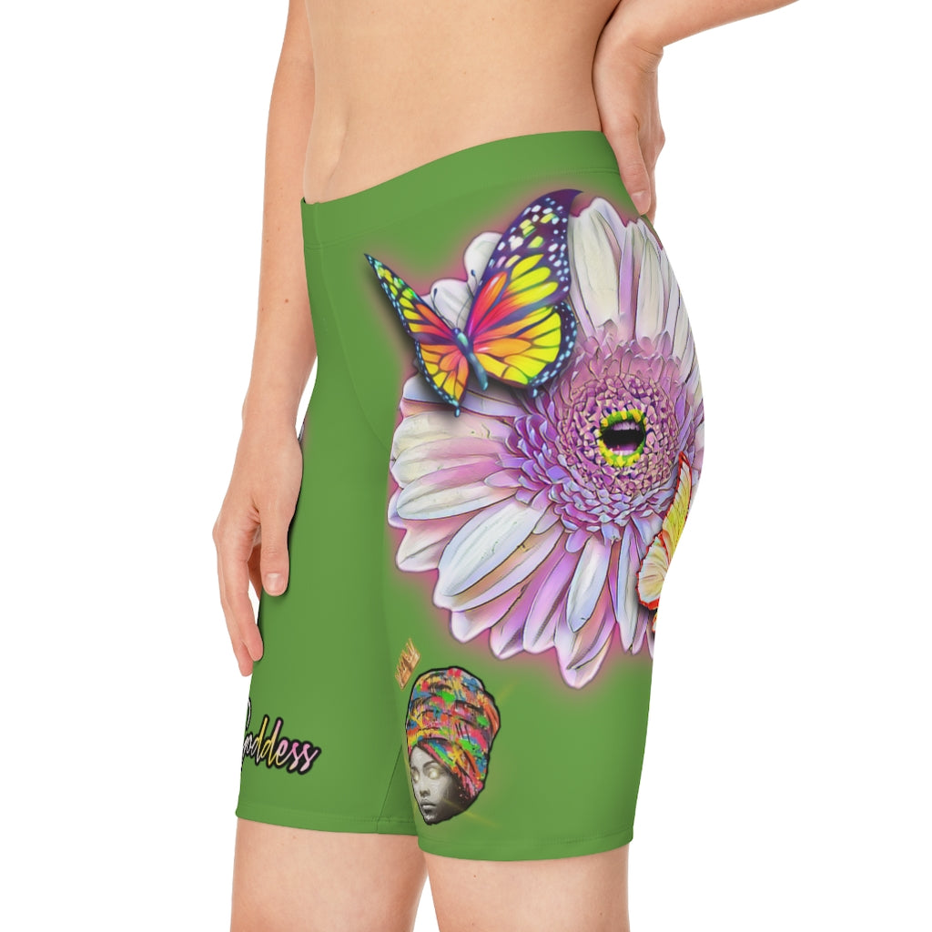 Mother Goddess “Flower Talk” Yoga Shorts